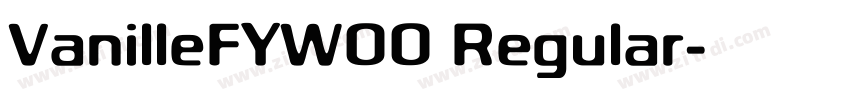 VanilleFYW00 Regular字体转换